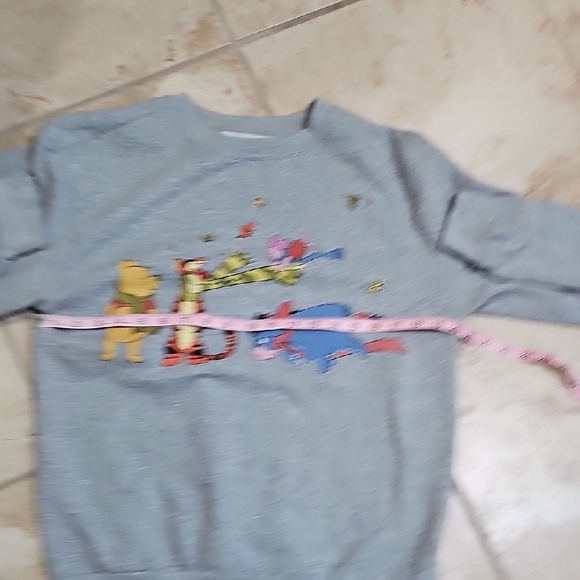 Disney Winnie the Pooh Friends Gray Crewneck Sweatshirt Size M Classic Vintage - Picture 5 of 6